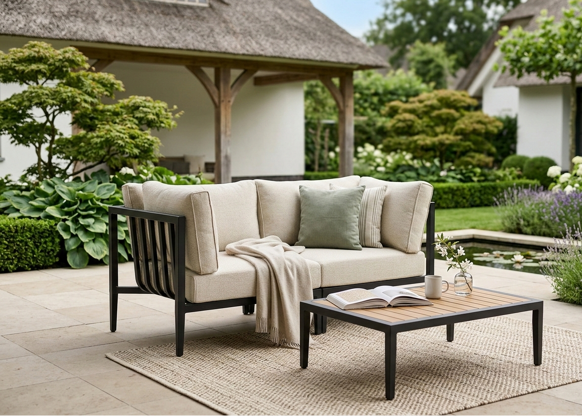 Belito Daan Loungebank | Aluminium | 170 cm | 2-delig