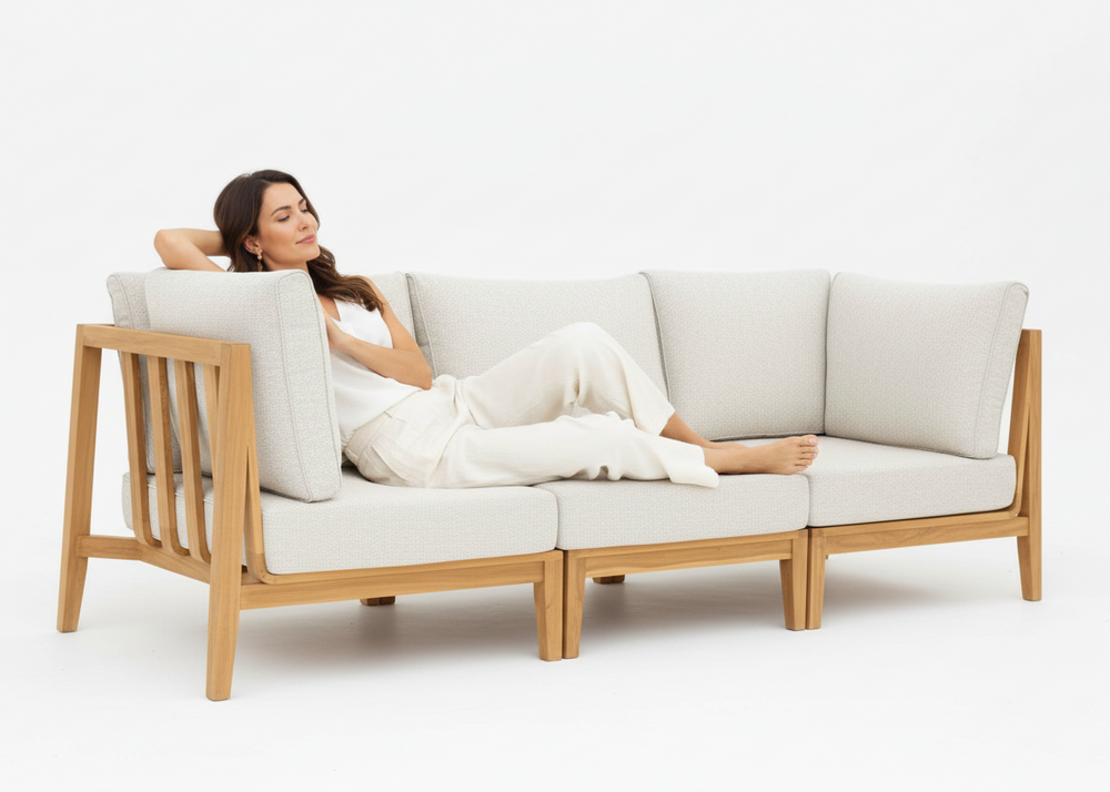 Belito Daan 3 zits, teak