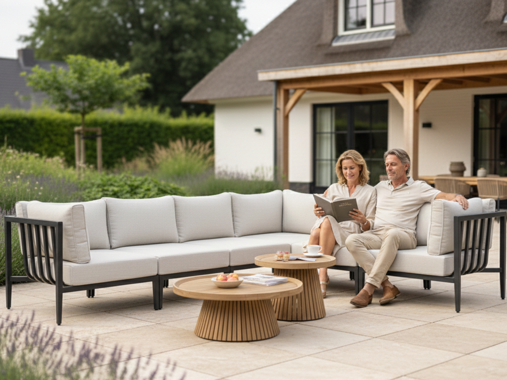 Belito Daan Hoek Loungeset Aluminium All-Weather 8-delig Nr. 1 - Links lang