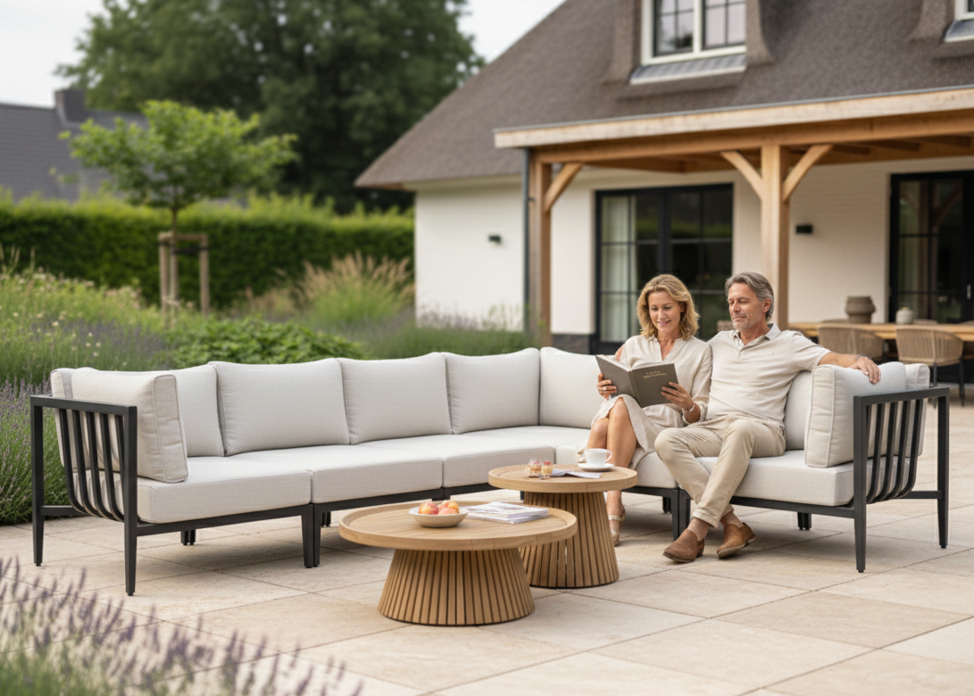 Belito Daan Hoek Loungeset Aluminium All-Weather 8-delig Nr. 1 - Links lang