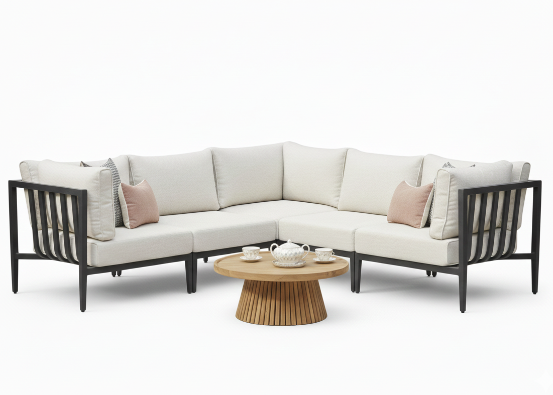 Belito Daan Hoek Loungeset Aluminium All-Weather 6-delig Nr. 10