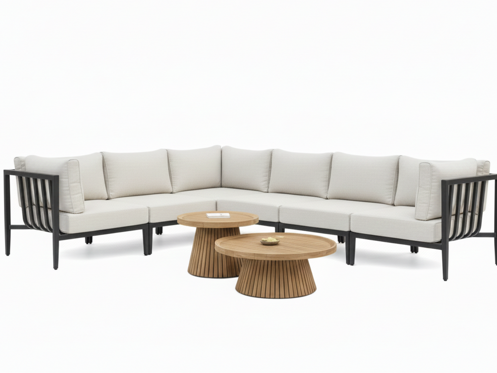 Belito Daan Hoek Loungeset Aluminium All-Weather 8-delig Nr. 1 - Rechts lang