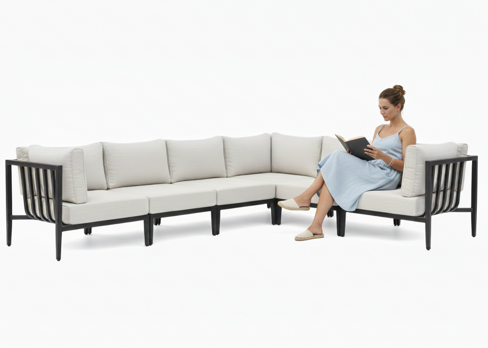 Belito Daan Hoek Loungeset Aluminium All-Weather 6-delig Nr. 2 - Links lang