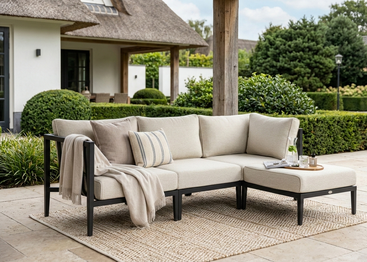 Belito Daan Loungebank | Aluminium | 246 cm | 3-delig