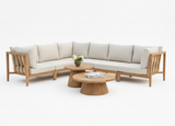 Belito Daan Teakhouten Hoek Loungeset - 8 delig - Nr. 1 - Rechts lang