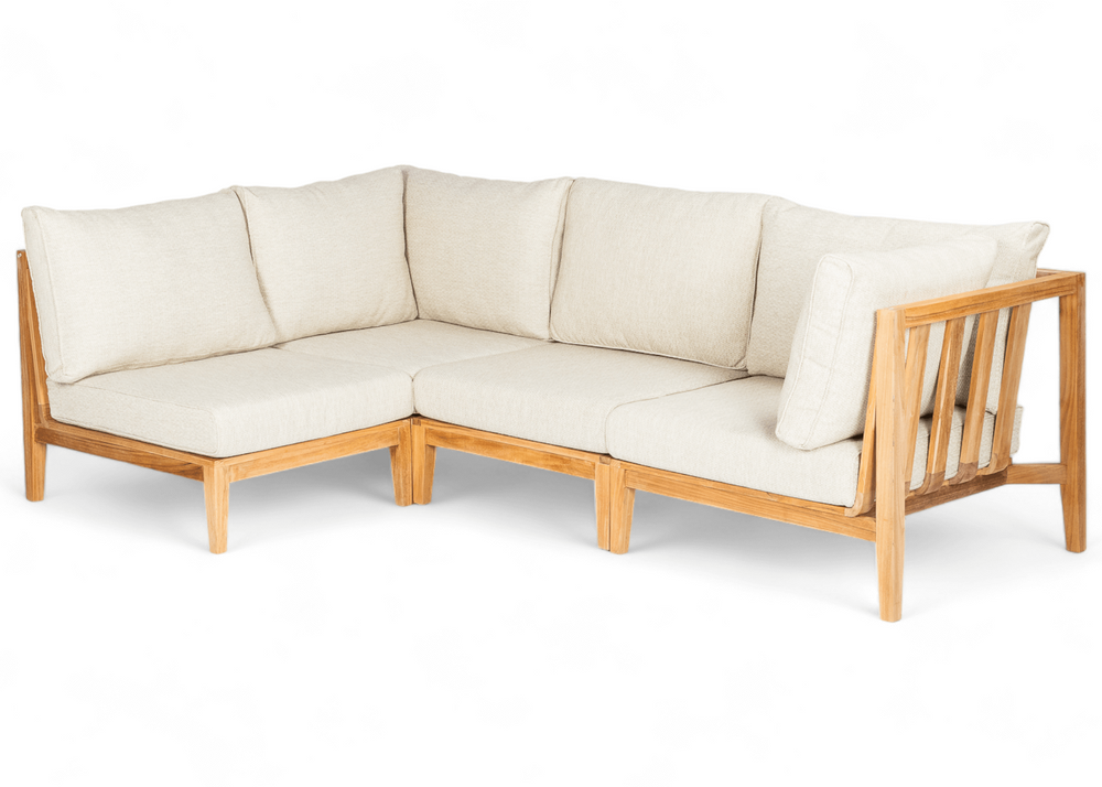 Belito Daan Teak chaise lounge rechts lang