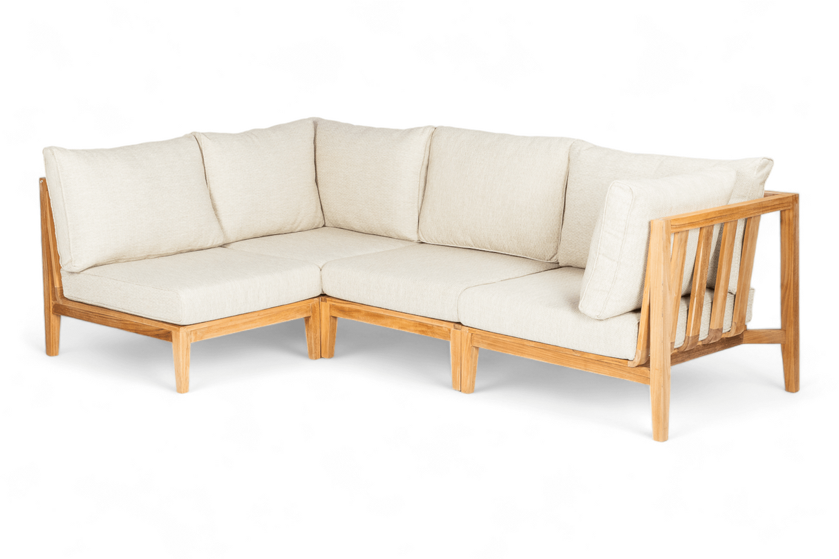 Belito Daan Teak chaise lounge rechts lang