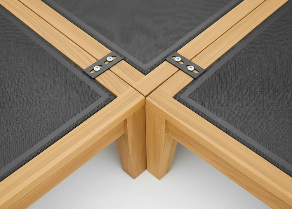 Belito Daan teak koppeling