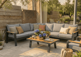Belito Lotte Loungeset Hoekbank Nr. 1 | Antraciet Aluminium | 288 x 220 cm | 6-persoons