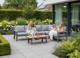 Aluminium Loungeset Hoekbank - Antraciet Frame - 5-delig - Belito Lotte showroommodel