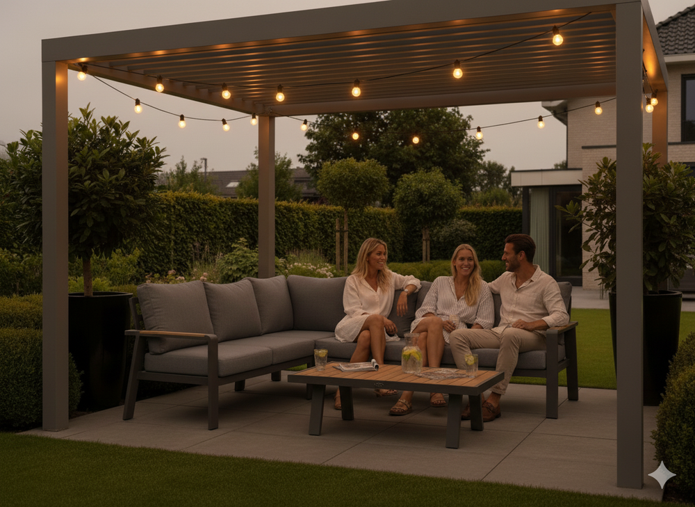 Belito Lotte Loungeset Antraciet