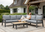 Belito Lotte Loungeset Hoekbank Nr. 1 | Antraciet Aluminium | 288 x 220 cm | 6-persoons