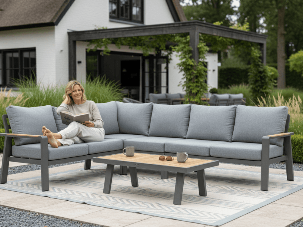 Belito Lotte Loungeset In gooische tuin 288 x 220 cm Loungebank