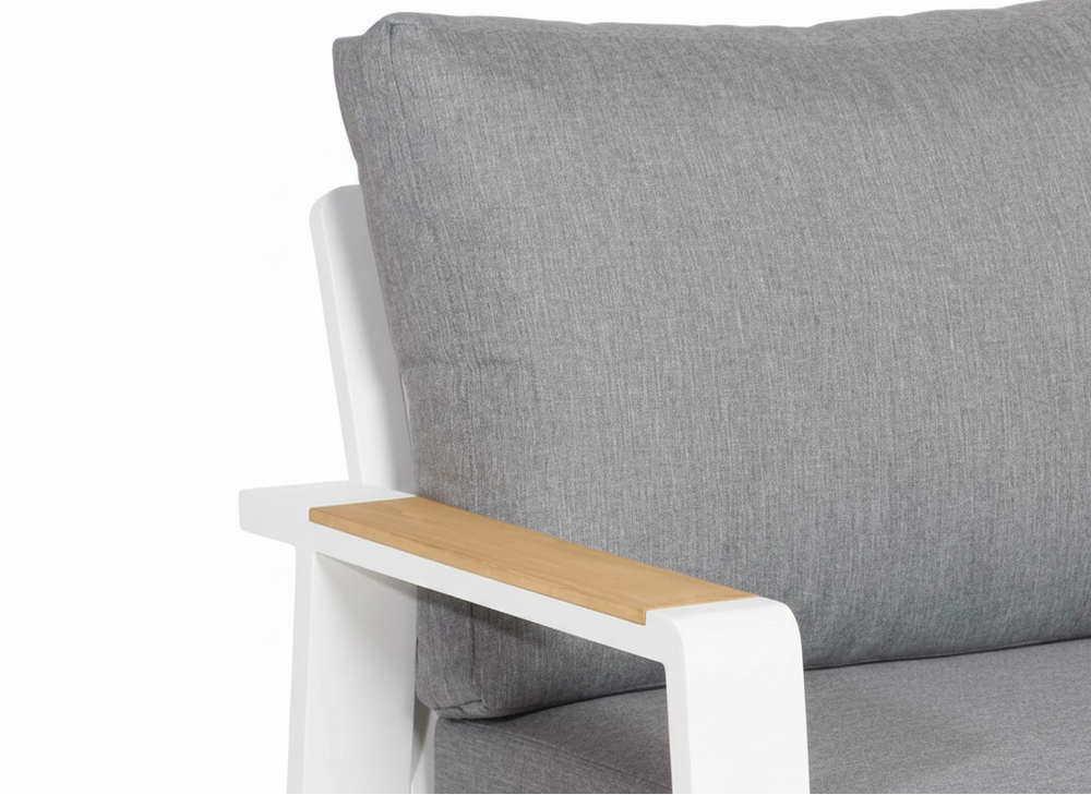 Belito® Lotte loungeset wit - hoek - 4 delig