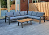 Aluminium Loungeset Hoekbank - Antraciet Frame - 6-Persoons - Belito Lotte