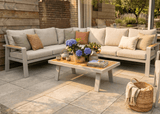 Belito Lotte Loungeset Hoekbank Nr. 1 | Taupe Aluminium | 288 x 220 cm | 6-persoons