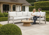 Belito Lotte Loungeset Hoekbank Nr. 3 | Taupe Aluminium | 220 x 220 cm | 5-persoons
