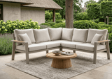 Belito Lotte Loungeset Hoekbank Nr. 8 | Taupe Aluminium | 220 x 220 cm | 5-persoons