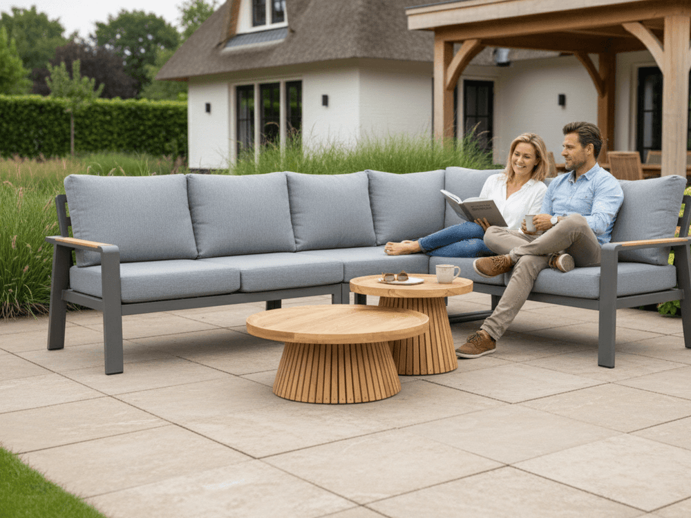 Belito Daan Koffietafel | Ø 60 cm | Hoogte 40 cm | Naturel Teak