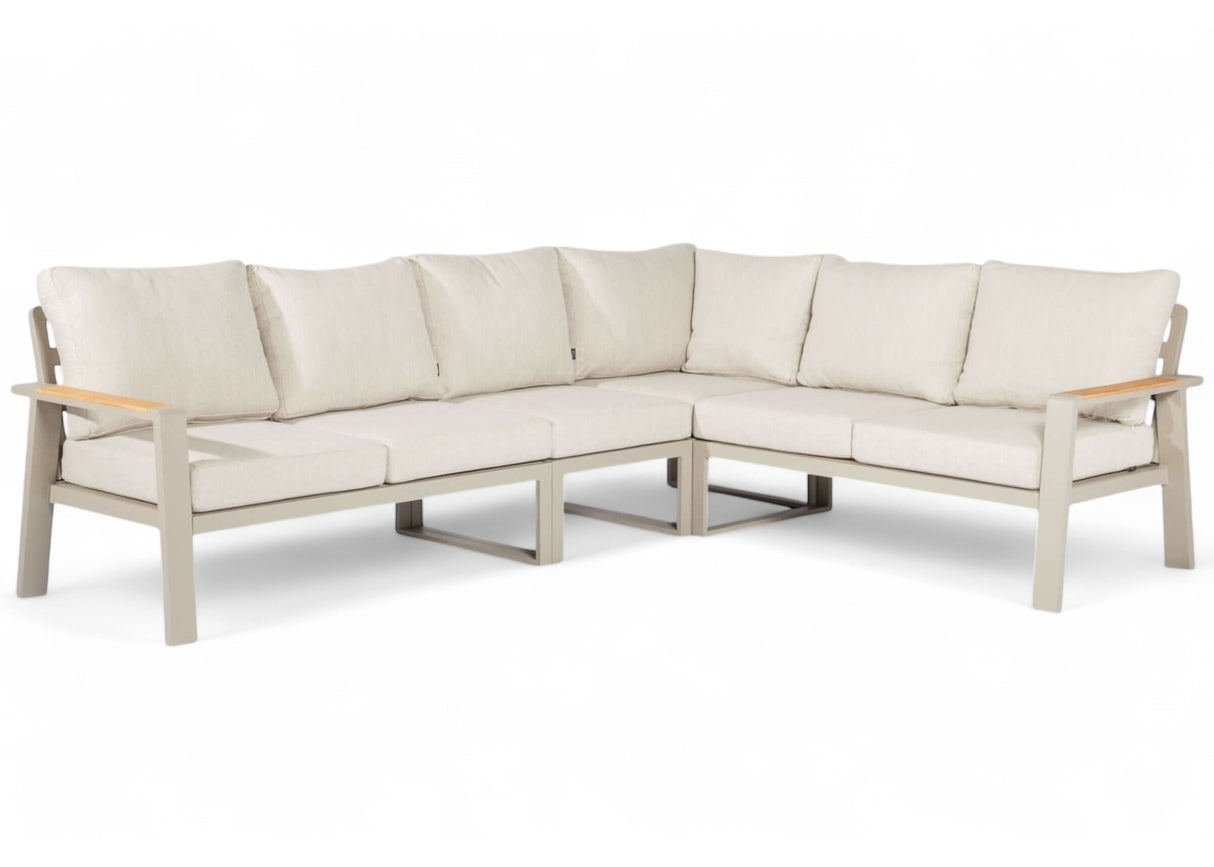 Belito Lotte taupe loungeset 4 delig 6 persoons