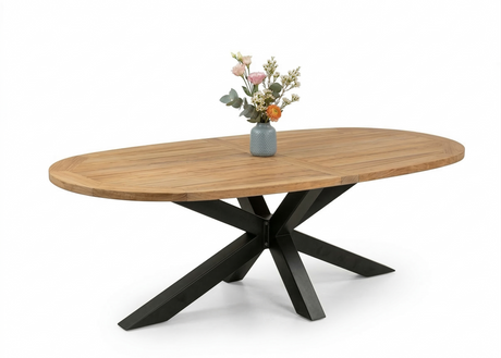 Belito Mees 200 cm teaktafel ovaal