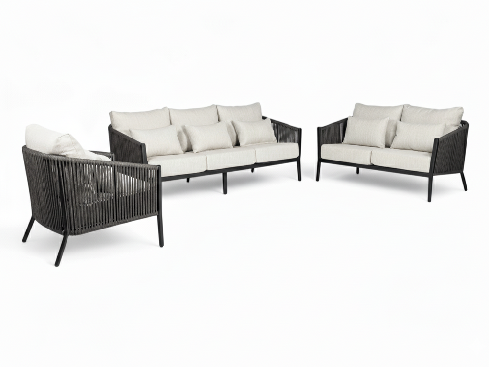 Aluminium Stoel-Bank Loungeset - Rope - Belito® Ouddorp - All-Weather - Nr.2