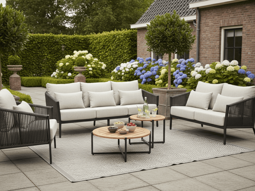 Aluminium Stoel-Bank Loungeset - Rope - Belito® Ouddorp - All-Weather - Nr.2