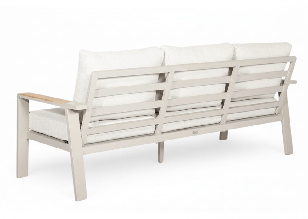 Belito Taupe Birmingham Bank 3 Zits bank met beige kussens 