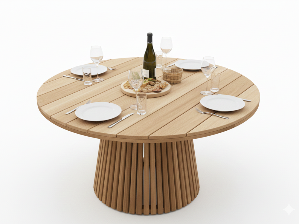 Apple Bee Condor/Belito Daan ronde tuinset 6-delig - Diameter 150 cm