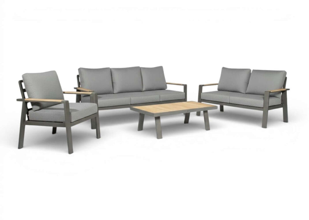 Belito birmingham antraciet 6 personen - stoelbankset