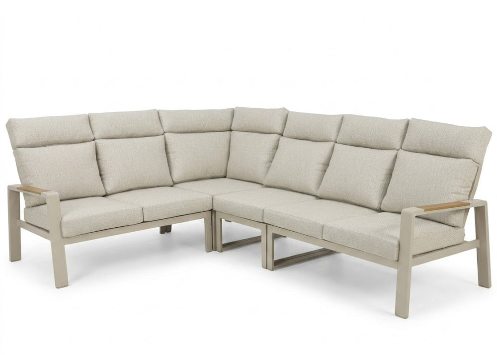 Belito lisa hoekset taupe