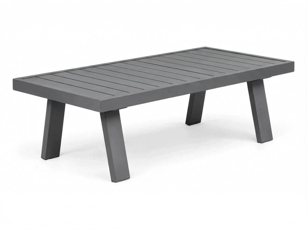 Belito Lotte koffietafel antraciet aluminium blad, 120 x 60 cm
