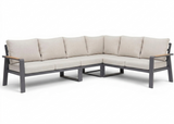 Belito lotte set antraciet - lichte kussens