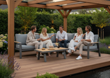 Aluminium Loungeset Hoekbank - Antraciet Frame - 5-delig - Belito Lotte
