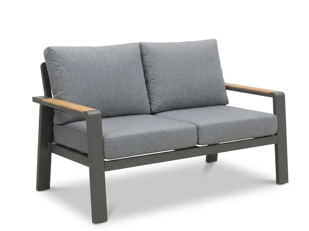 Belito Birmingham Tuinbank | 146 cm | Antraciet Aluminium | 2 Persoons