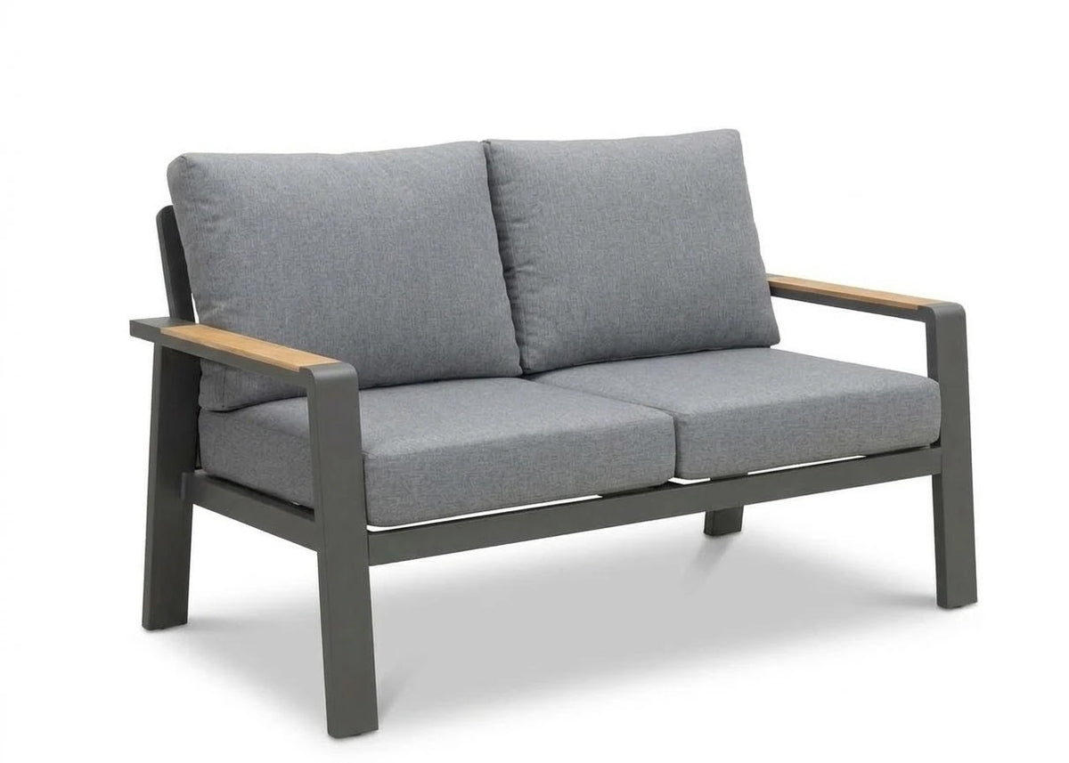 Belito Birmingham Tuinbank | 146 cm | Antraciet Aluminium | 2 Persoons