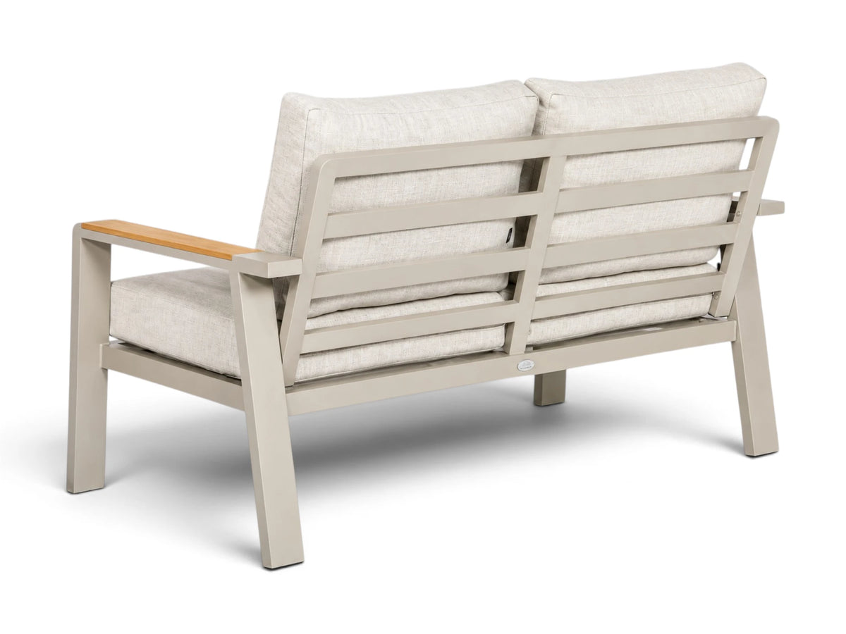 Belito Birmingham tuinbank 146 cm taupe aluminium, detailfoto