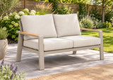 Belito Birmingham tuinbank 146 cm taupe aluminium, sfeerfoto