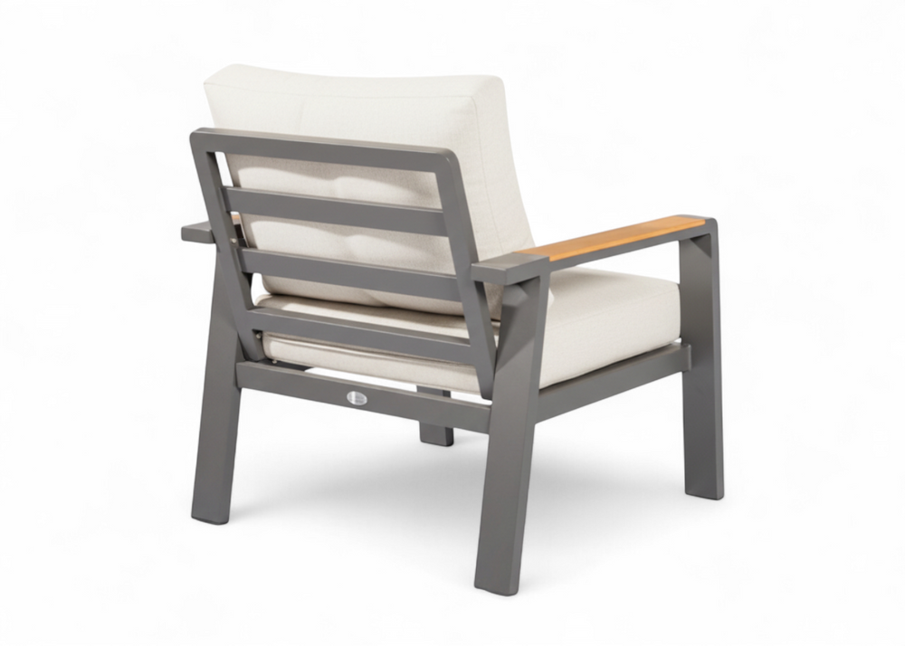 Birmingham stoel antraciet lichte kussens2