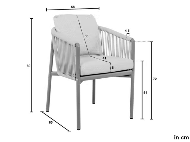 Apple Bee Bora Bora Diningstoel