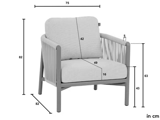 Apple Bee Bora Bora Loungeset 4-delig nr. 3