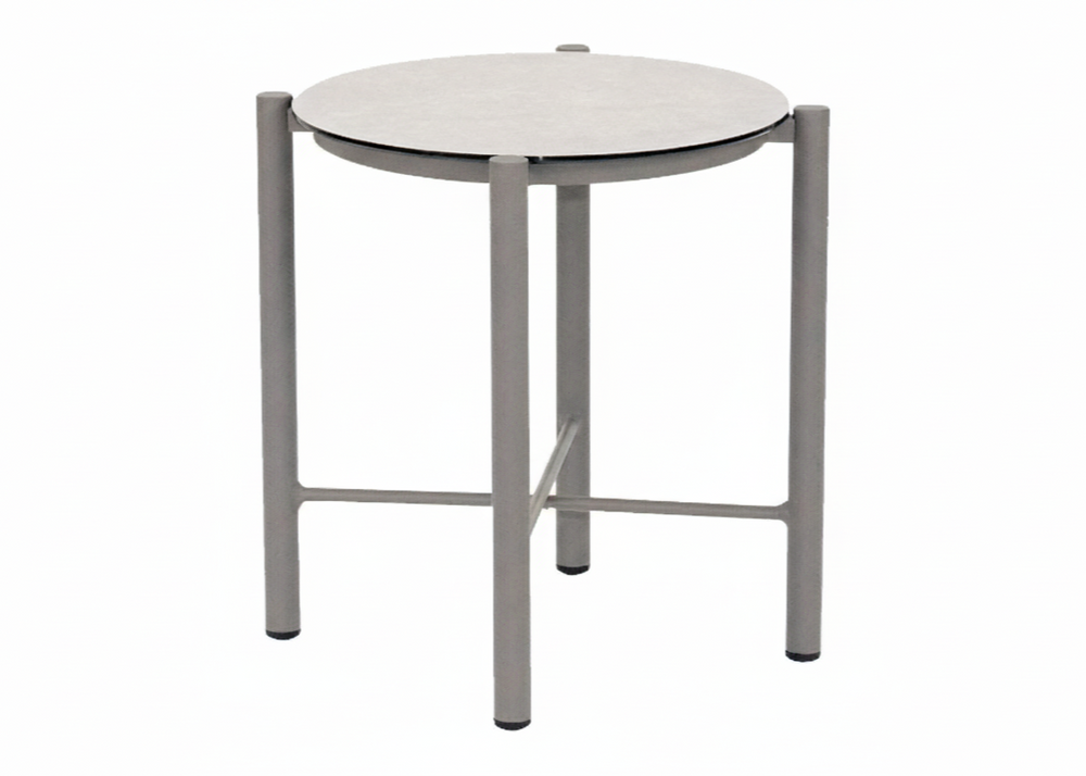 Bora Bora Bijzettafel Alu-Keramiek Travetino