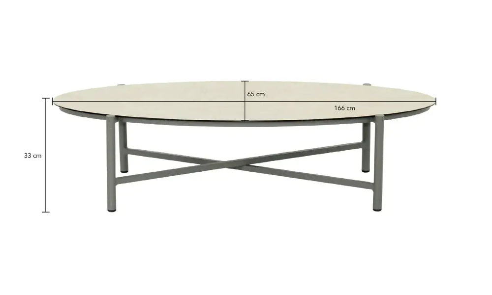 Apple Bee Bora Bora Loungeset 4-delig Nr. 2 | Taupe Rope & Keramiek