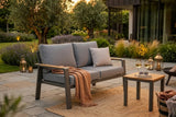 Belito Birmingham Tuinbank | 146 cm | Antraciet Aluminium | 2 Persoons