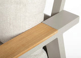 Belito Lotte Loungeset Hoekbank Nr. 1 | Taupe Aluminium | 288 x 220 cm | 6-persoons