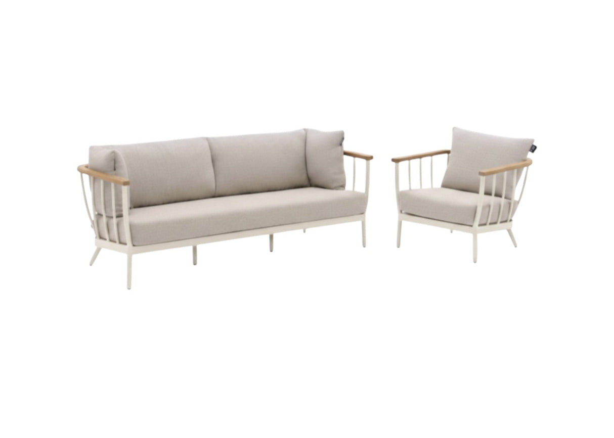 Apple Bee Condor loungeset 2-delig Nr. 2 Oyster