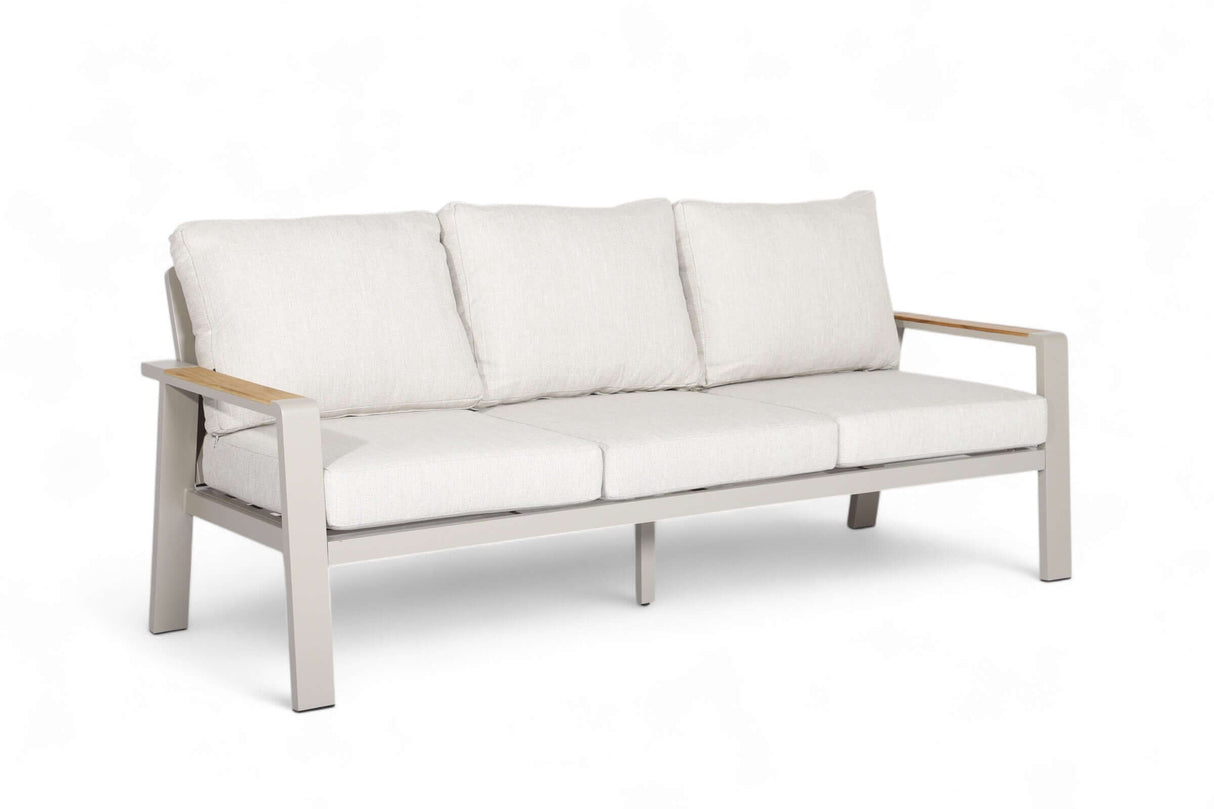Aluminium Bank Loungeset - Taupe - Belito Birmingham - 4 - delig