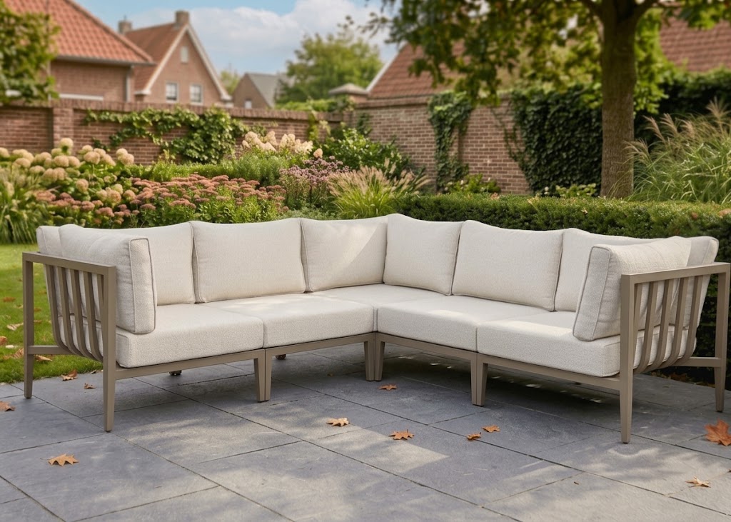 Daan_taupe_set_245_x_245_cm_taupe_sfeerbeeld_tuin