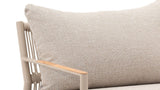 Belito Julia Loungeset 4-delig | 258 x 258 cm | Taupe Rope & Aluminium | Met Aluminium Koffietafel