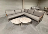 Belito Julia Loungeset 3-delig | 258 x 258 cm | Taupe Rope & Aluminium | Demomodel